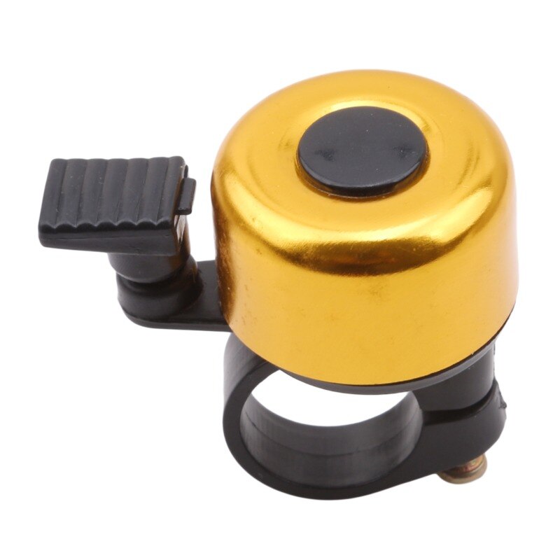 manillar de seguridad para bicicleta, anillo de Metal para bicicleta, campana, bocina, alarma de sonido, accesorio para bicicleta, timbre protector para exteriores: 1-yellow