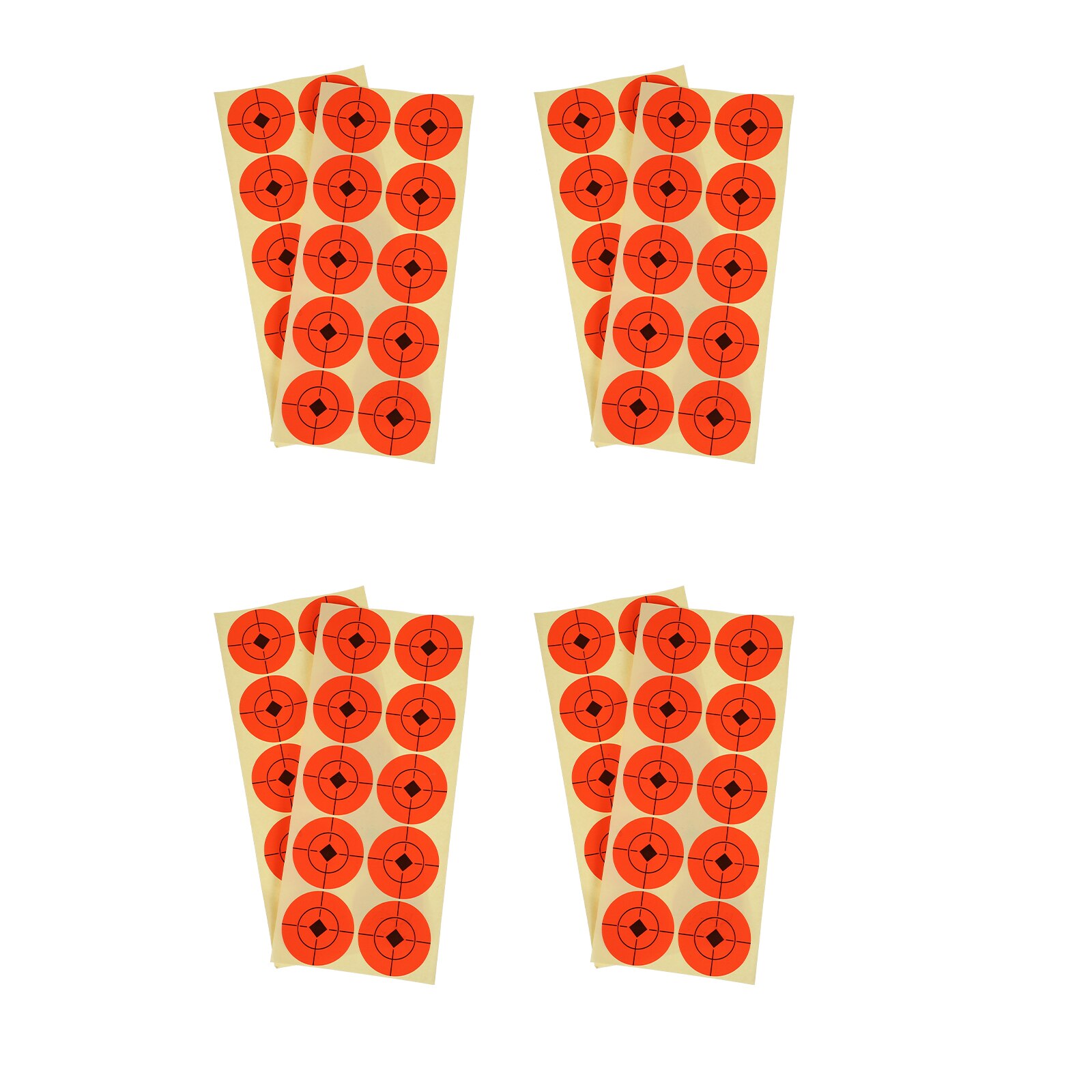 25 Sheets Self-adhesive Target Paper Shooting Exercising Aim Paper Clear Printed Target Paper