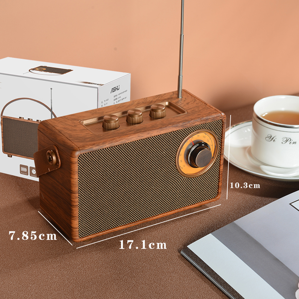 Classic Retro Radio Blutooth Speaker with Crystal Clear Sound FM Radio Music Player Vintage Wireless Speaker Home Office Decor