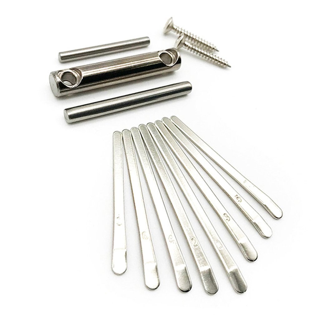 8-key Thumb Piano Silver Replacement Of Parts Key Dial Diy Accessories Practical Thumb Piano Hardware Suite Mini Piano Parts