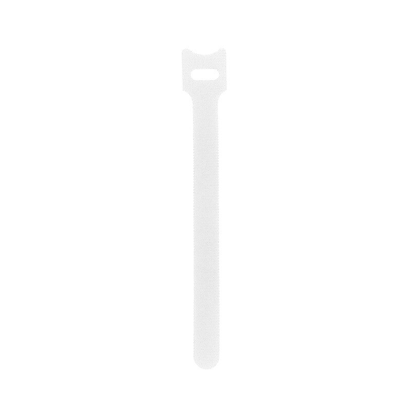 30pcs Reusable Cable Ties Cord Nylon Strap Hook Loop Tidy Organiser Tool Tidy Hook T-type Velcro Cable Tie 1.2x20cm Multi-color: White