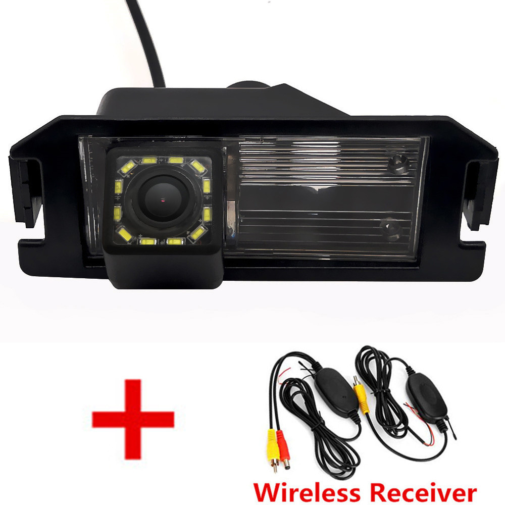 Dynamic Trajectory Wireless Car Rear View Camera For Hyundai i10 i20 i30 ix55 Genesis Elantra Atos Veloster/Kia Soul Pride Niro: Wireless 12LED / Fixed Parking Line
