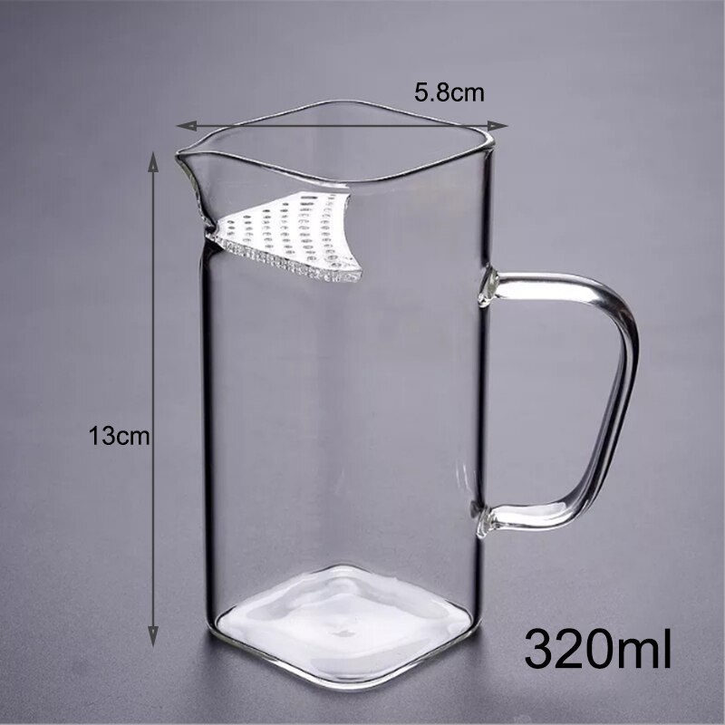 Glass Tea Mug Cup With Tea Infuser Office Tea Glass Bottle 200/300/400ml 3 Styles Drinkware tumbler cup: 2