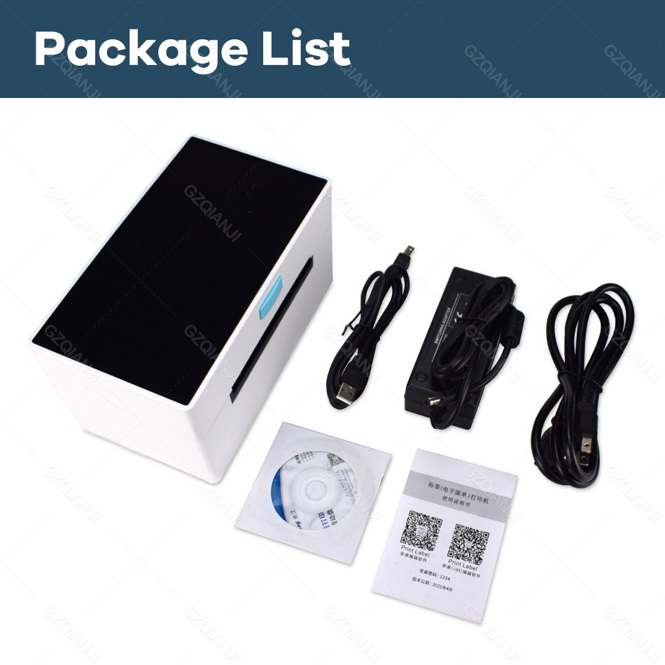 4x6 USB Bluetooth Thermal Printer Label Maker Sticker Label Barcode Printer for Express Label Printing High Speed