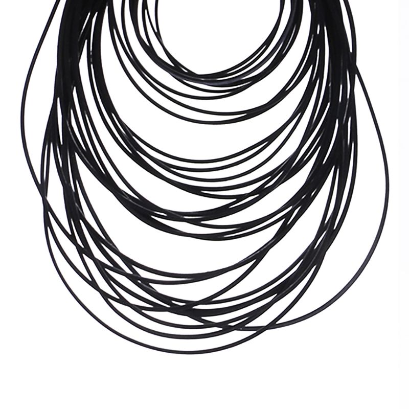 Assortiment de bandes en caoutchouc pour magnétophone 1x1mm, 30 pièces, mixtes, plates et régulières, compatibles avec les enregistreurs vidéo et les lecteurs DVD