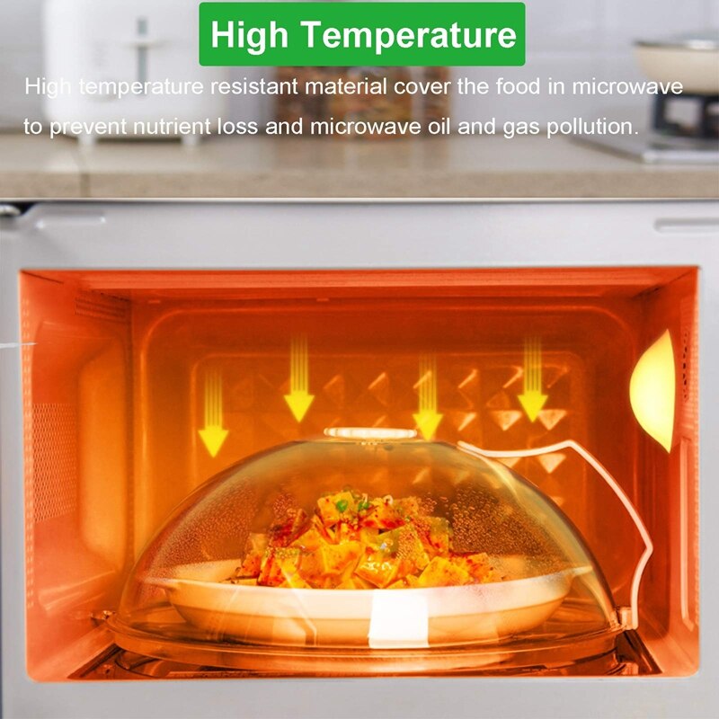Microwave Splatter Cover Microwave Cover For Food Microwave Plate Cover With Handle Hanging And Adjustable Steam Vents