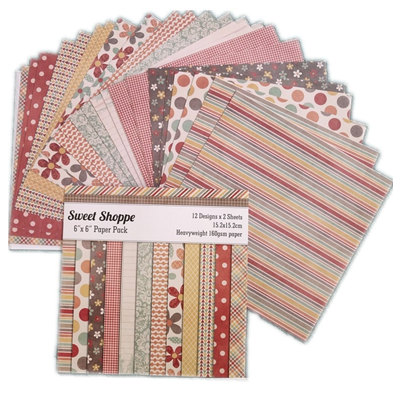 12pc paper Scrapbooking paper pack handmade craft paper craft Background pad