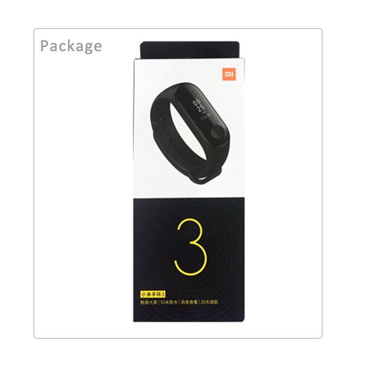 Originale Xiaomi Mi banda 3 Monitor di Frequenza Cardiaca di Bluetooth 4.2 Xaomi di Sport Intelligente Braccialetto OLED Miband 3 Smartband