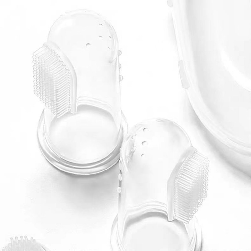 Silikon Weiche Haustier Finger Manschette Zahnbürsten Hund Pinsel Mundgeruch Zahnstein Zähne Pflege Werkzeug Katze Reinigung Peeling Silicagel Haustier Liefert