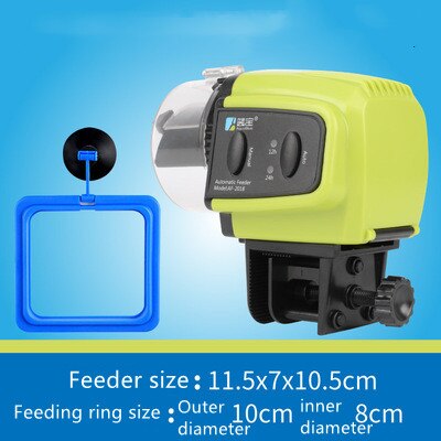 2 in 1 Manual and Smart Automatic Fish Feeder Aquarium Timer Feeder Digital Fish Tank Electrical Food Feeding Fish Feeder Tool: B