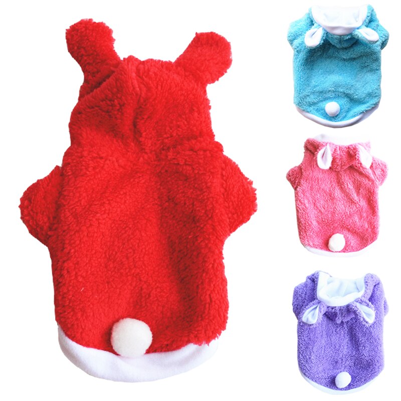 Fleece hundetøj vinter hund hættetrøje hvalp kæledyr tøj til hunde katte blød hund jakke chihuahua tøj til hunde frakke kæledyr outfit