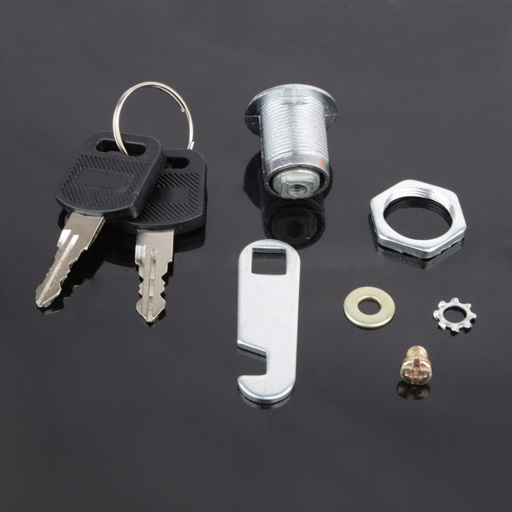 16/20/25/30mm kamlås dörrskåp postlåda låda skåp skåp  + 2 nycklar diy skåp verktyg