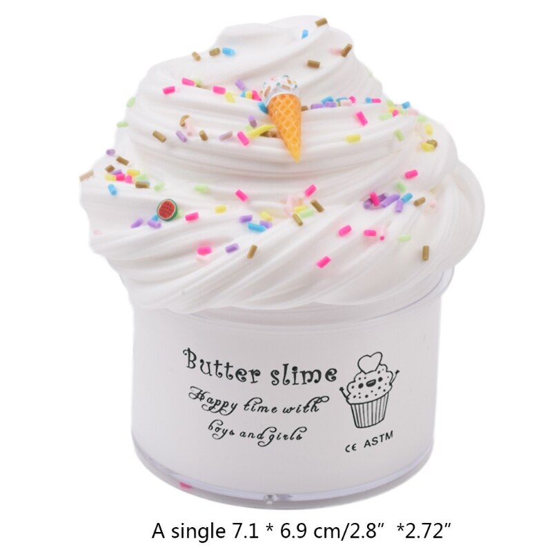 6Pc Butter Slime with Candy Slime Watermelon Slime and Pineapple Slime Soft