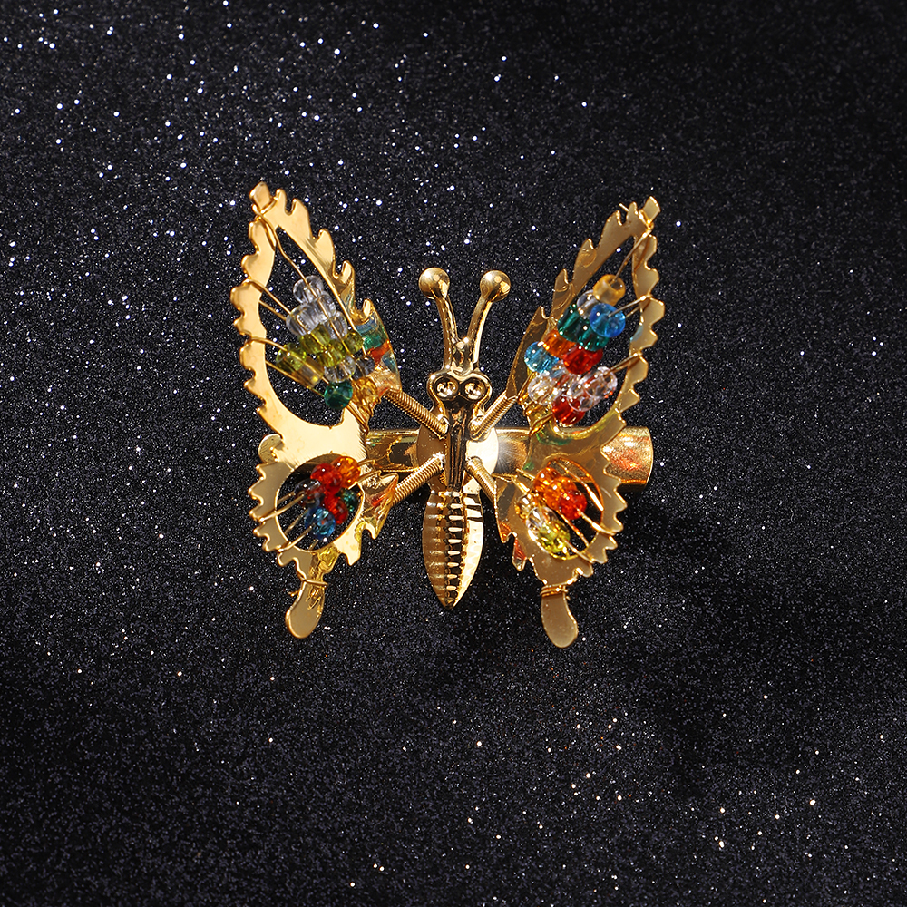 Horquilla de mariposa para mujer y niña, accesorios de Metal, Clip LATERAL de mariposa temblorosa, tocado con horquillas de mariposa móvil, 2/4 Uds.