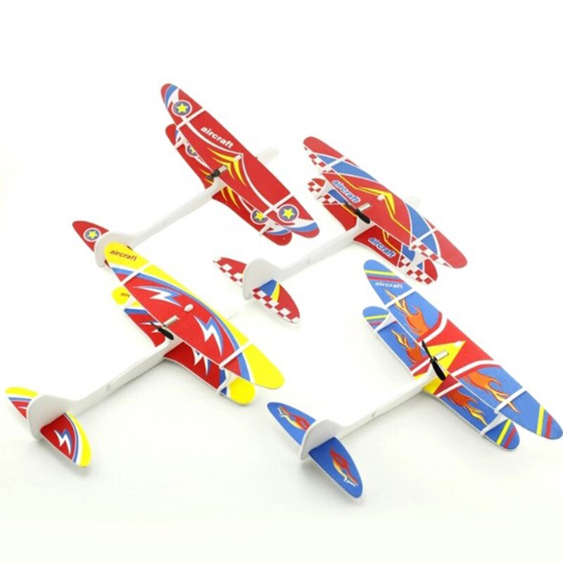 Elektrisk hand thg skum flygplan elektrisk gunga usb laddning flygmodell glider leksak utomhus leksak