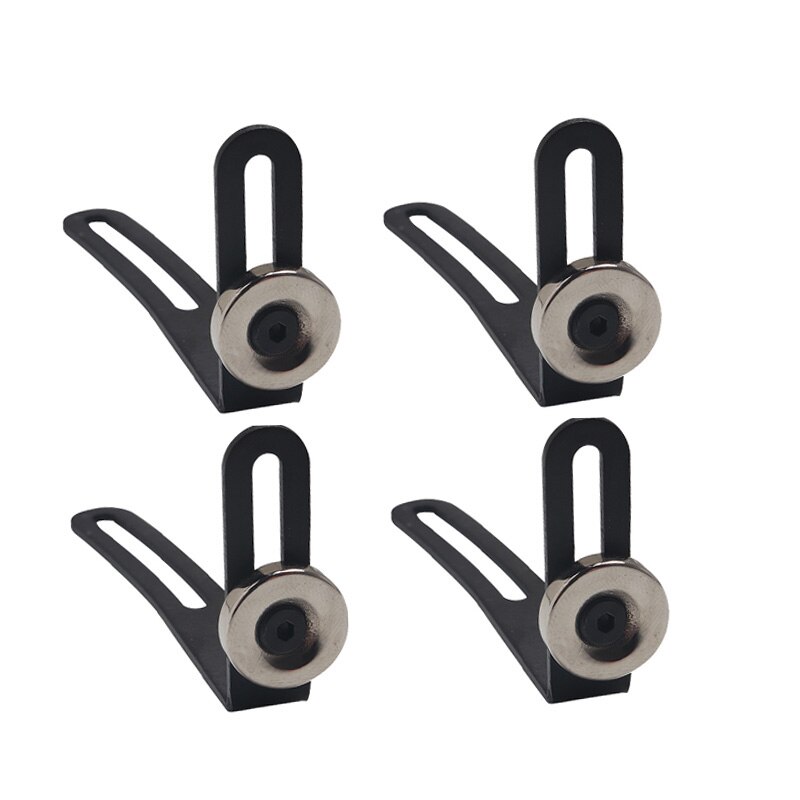 4 Stuks Rc Auto Shell Body Mount Metalen L-Beugel Met Magneet Voor 1/10 Rc Crawler Auto Axiale Scx10 90046 90047 D90 Vaste Beugel Onderdelen