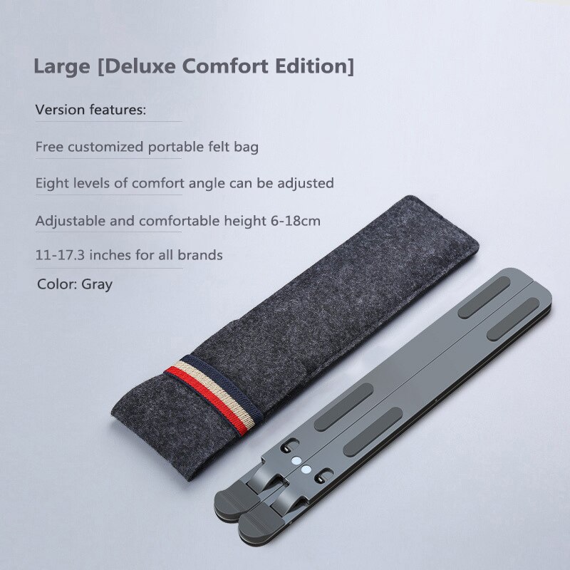 Portable Laptop Stand Aluminium Foldable Macbook Pro Support Adjustable Notebook Holder Tablet Base For PC Computer Accessories: 01