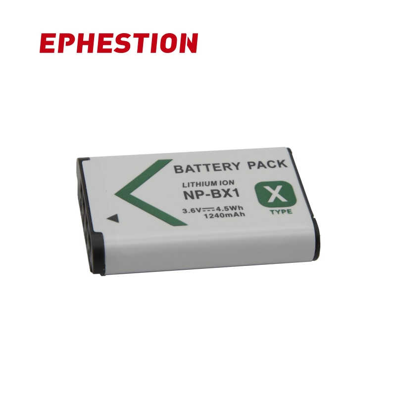 EPHESTION NP-BX1 NP BX1 Batterie Pour Sony DSC-WX350 HX60 HX400 H400 HX50 RX100M3 RX1R RX100M2 HX300 RX100 RX1 PJ410 X405 PJ240E