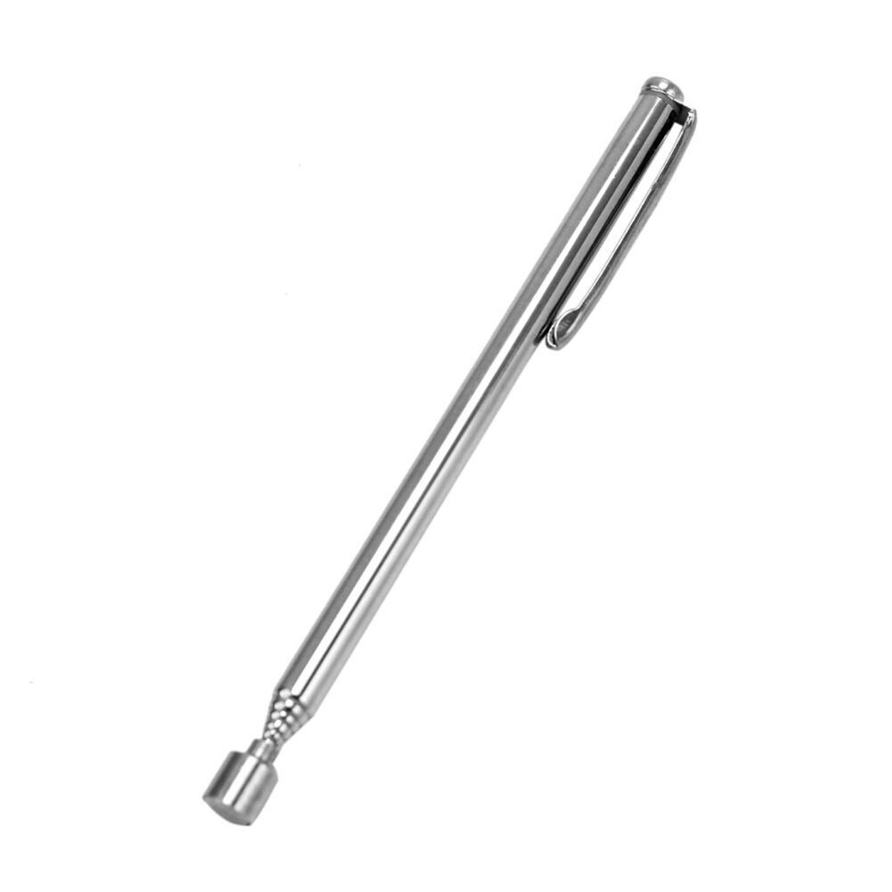 1pc Portable Adjustable 1.5/2LBs Magnetic Telescopic Pick Up Rod Stick Extending Magnet Handheld Tool Length About 12.5cm: Silver 1.5LBs
