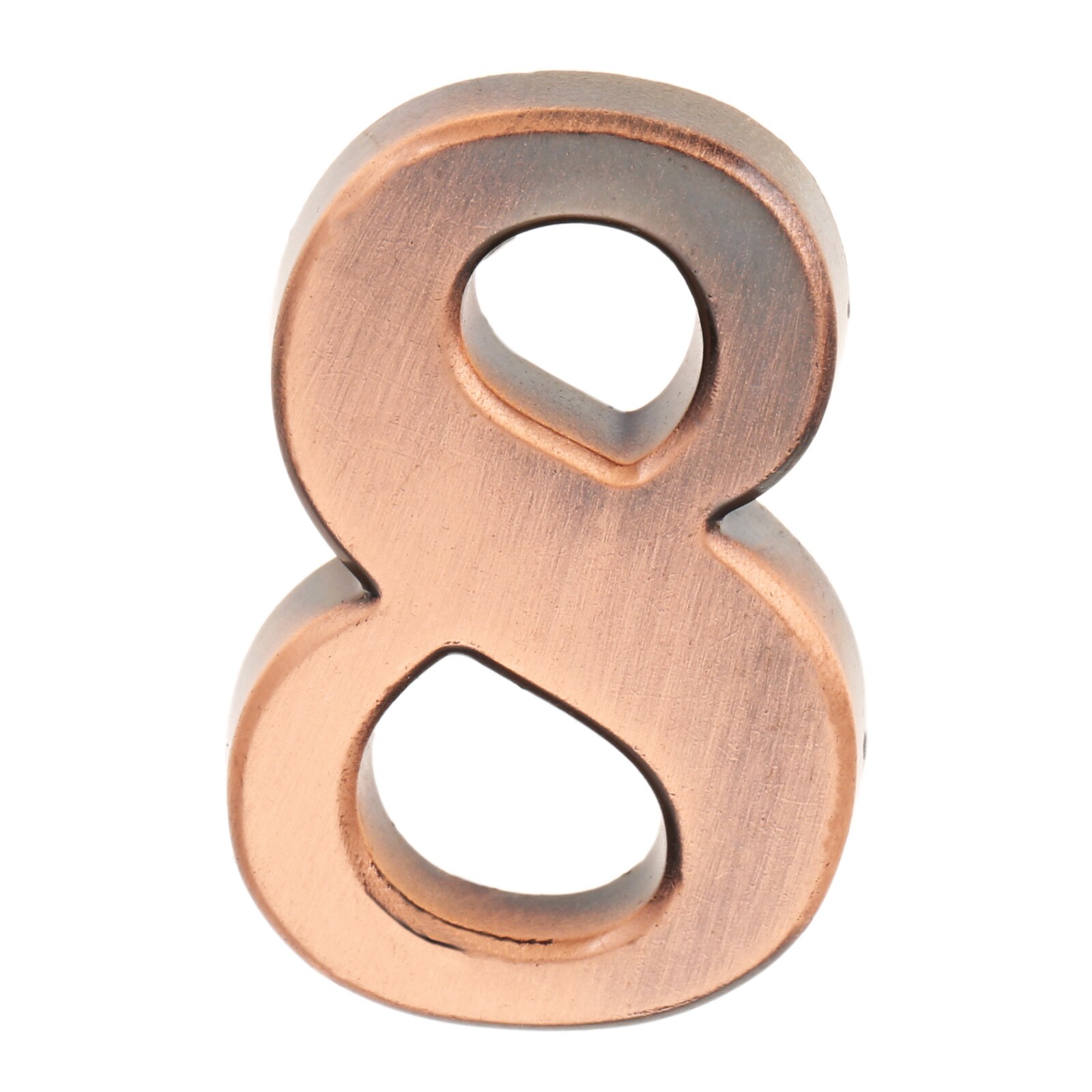 DRELD Old Antique Copper House Number Plastic Door Plate Custom Sign Door Number Sticker for Hotel Apartment Villa Door Plate: Red