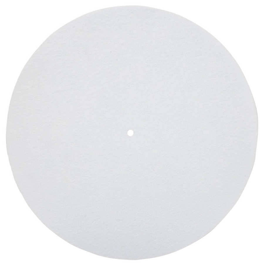 Turntable Mat Turntable Platter Pad Anti-vibration Silicone Pad Antislip Mat Shockproof for Phonograph Record: White