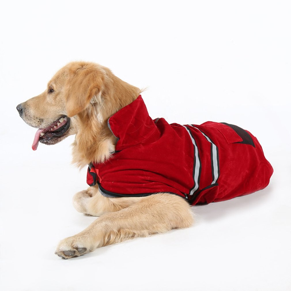 Hond Kleren Warme Winterjas Jas Kleding Met Reflecterende Riem Voor Honden Grote Size Golden Retriever Labrador