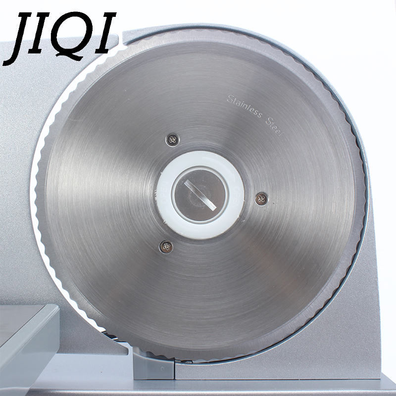 JIQI MINI Electric Meat Slicer Mutton Roll Beef Cutter Lamb Vegetable Cutting Machine Stainless Steel Mincer 110V 220V EU