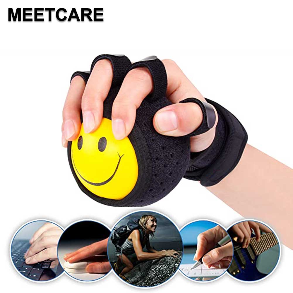 Finger Grip Power Traing Ball Anti-Spasticity Exercise Massage Orthosis Rehabilitation Fitness Exercise Protector Cover Stroke