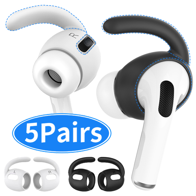 In-Ear Eartips Hook Silicone for Apple Airpods Pro Protector Earphone Case Earpads with Anti-slip Earhook for Apple AirPods Pro