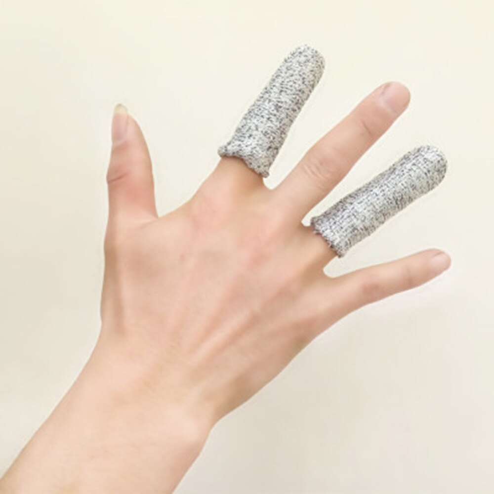 1Pc Reusable Cut Resistant Finger Cots Level 5 Protection Anti-Cut Fingertips Protector Hands Finger for Kitchen, Work, Sculpt