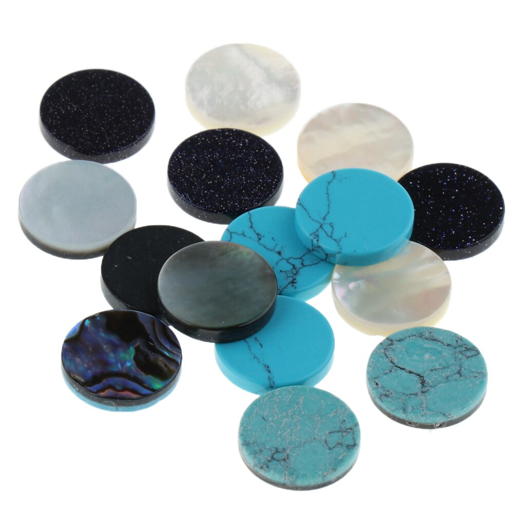 1 Set Shell Trumpet Valve Key Buttons Inlays Brass Instrument DIY Accessory