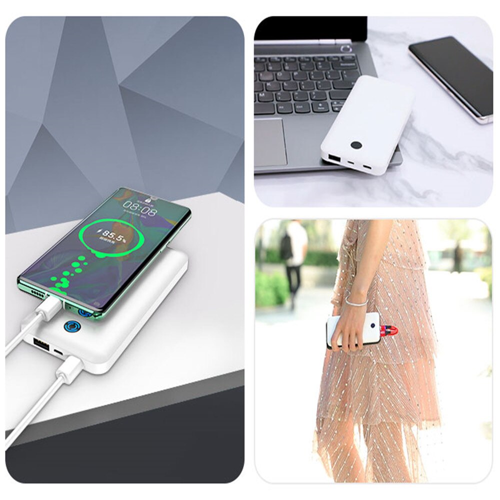 YKZ Led-anzeige Power bank Für iPhone 12 10000mAh USB Typ C Mini Tragbare Ladegerät Travel Schnell Externe Batterie für Xiaomi Mi9