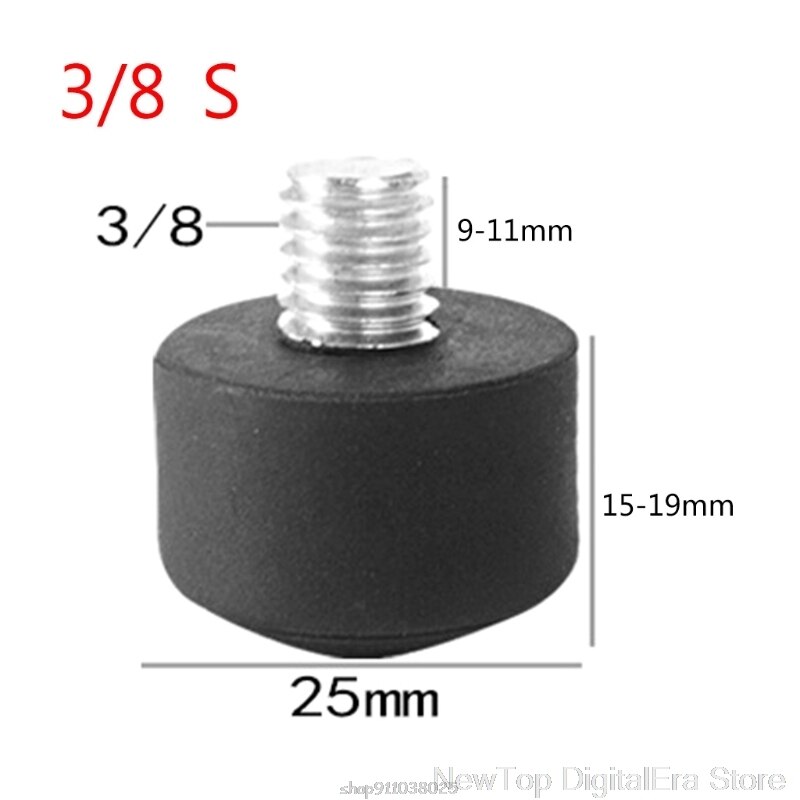 Universal antideslizante goma pie alfombrilla pies Spike accesorios de fotografía para trípode monopié 3/8 pulgadas 1/4 pulgadas M8 N26 20: 1-S