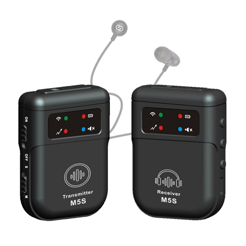 3CGRO-M5S Kabelloses in-Ohr-Monitorsystem, 2,4 G kabelloses IEM-System, Bühnenmonitor für Studio, Bandprobe, Live-Leistung: Default Title