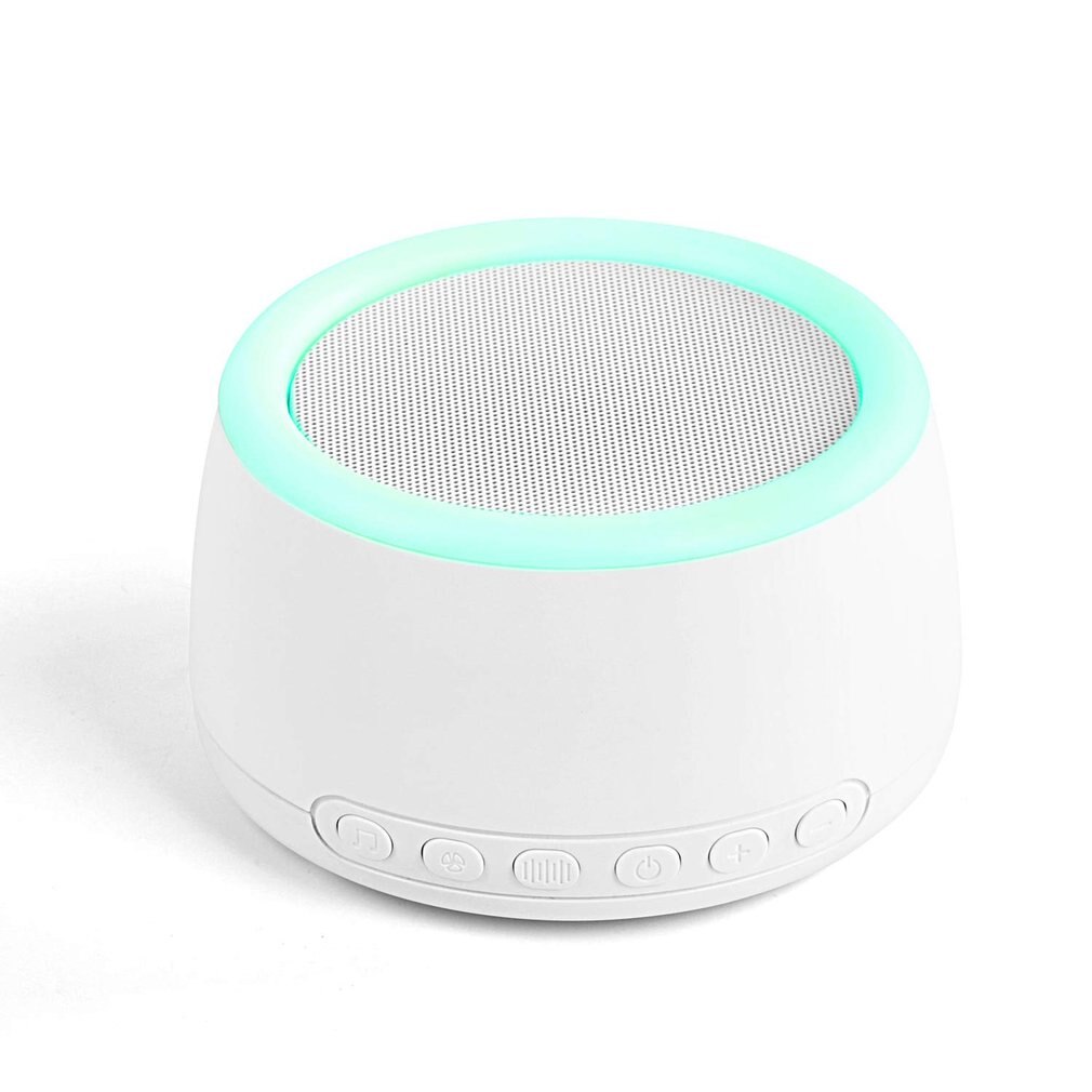 Máquina de ruido blanca recargable por USB, máquina de sonido para dormir y relajarse, para viajes de oficina, para bebés y adultos