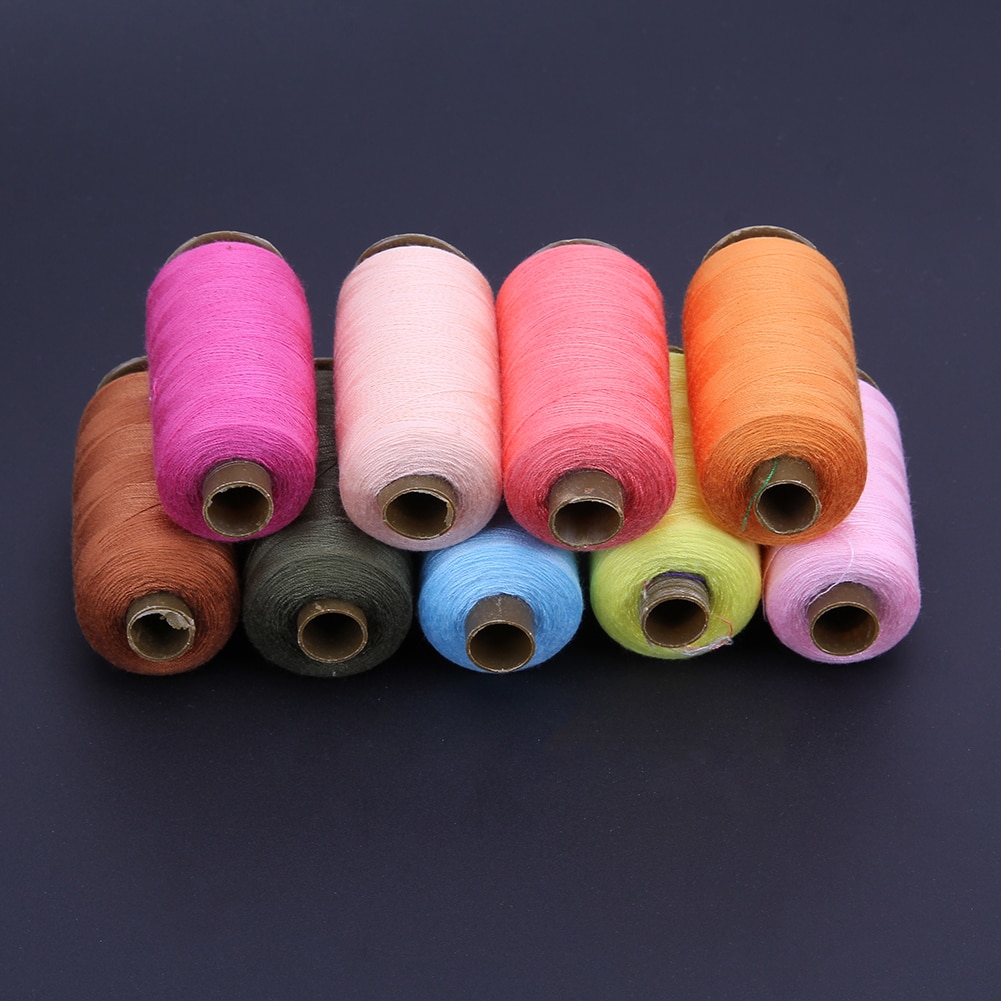 24 Different Colors Sewing Machine Threads 1000 Yard Polyester Embroidery Industrial Sewing Thread Machine Sewing Accessories