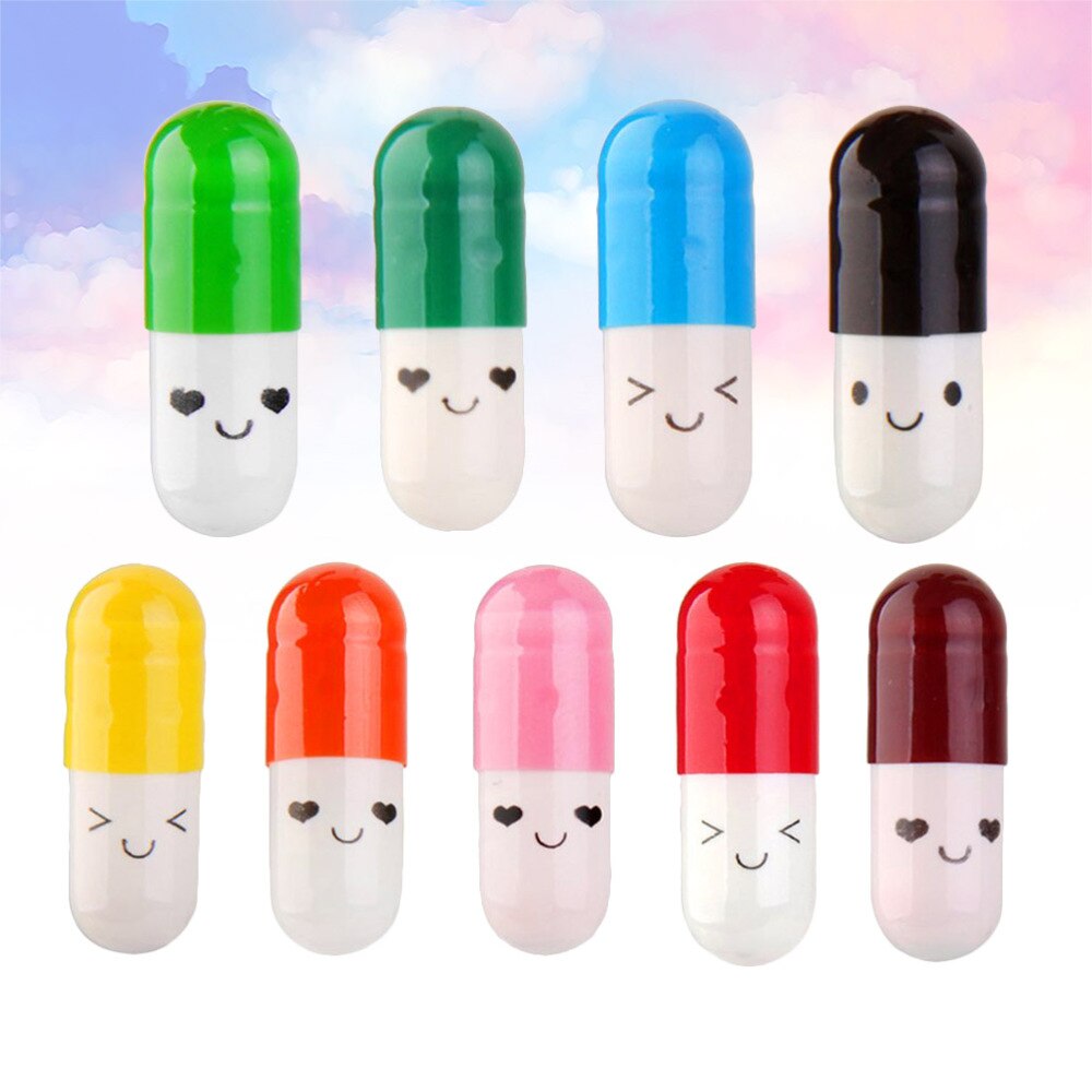 Cápsula de mensaje de amor, píldoras de Color de la amistad, Color aleatorio, 1 paquete de 100 Uds.