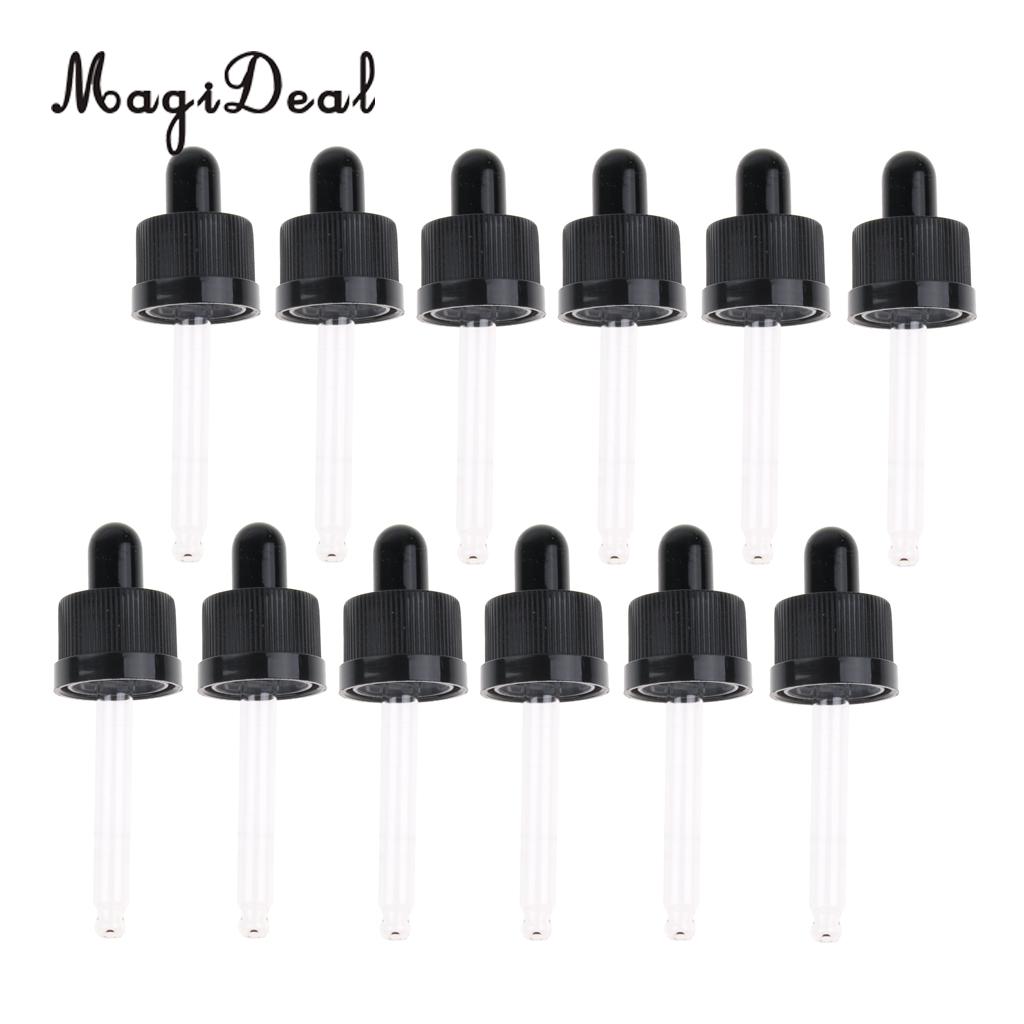 12 Pcs Sabotage Seal Glass Eye Dropper Pipette Top Voor 15 Ml Hervulbare Lege Etherische Olie Flessen Containers