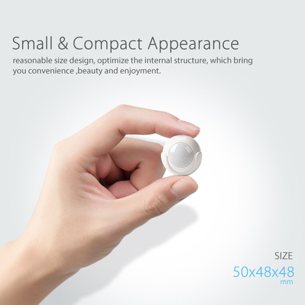 Smart Wifi PIR Motion Sensor Detector Built In Battery Infrared Sensor for Smart Home Automation Work with IFTTT