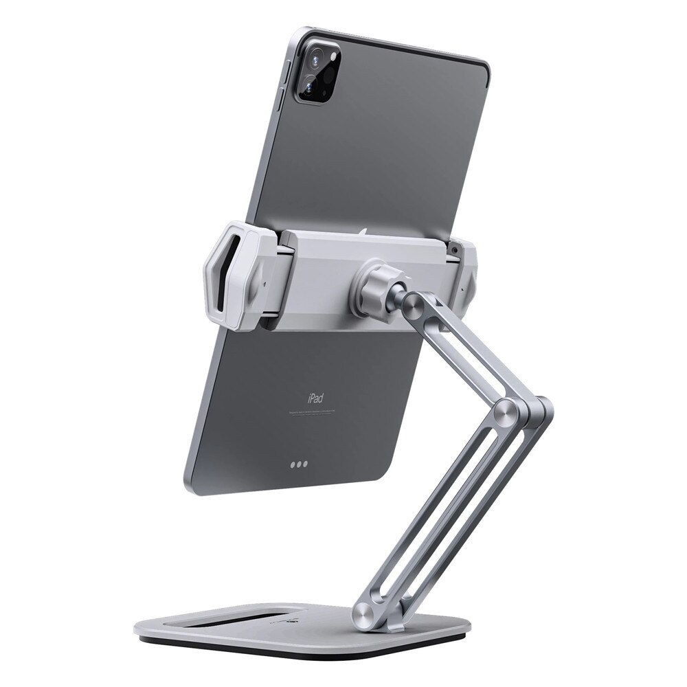 Foldable Tablet Stand Three Shaft Multi Angle Adjustable Tablet Support Desktop Aluminum Hands Free Cell Phone Holder
