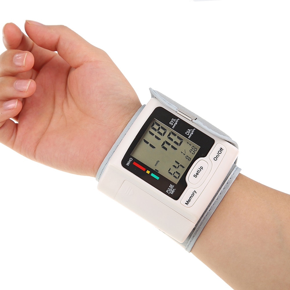 LCD Display Blood Pressure Monitor Wrist Pulse Meter Automatic Digital Pulsometer Sphygmomanometer Home family Health тонометр