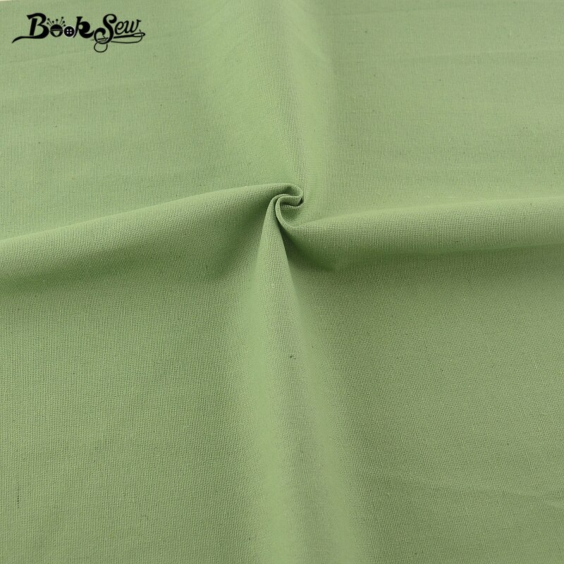 Booksew Cotton Linen Fabric Sewing Material Tissu For Tablecloth Pillow Bag Curtain Cushion Zakka Dark Green Home Textile