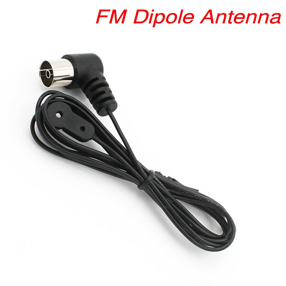 Neue FM Dipole Antenna 75 Ohm PAL Stecker Radio Stereo für Innenbereich Home Theater Empfänger HiFi AM/FM Antennen