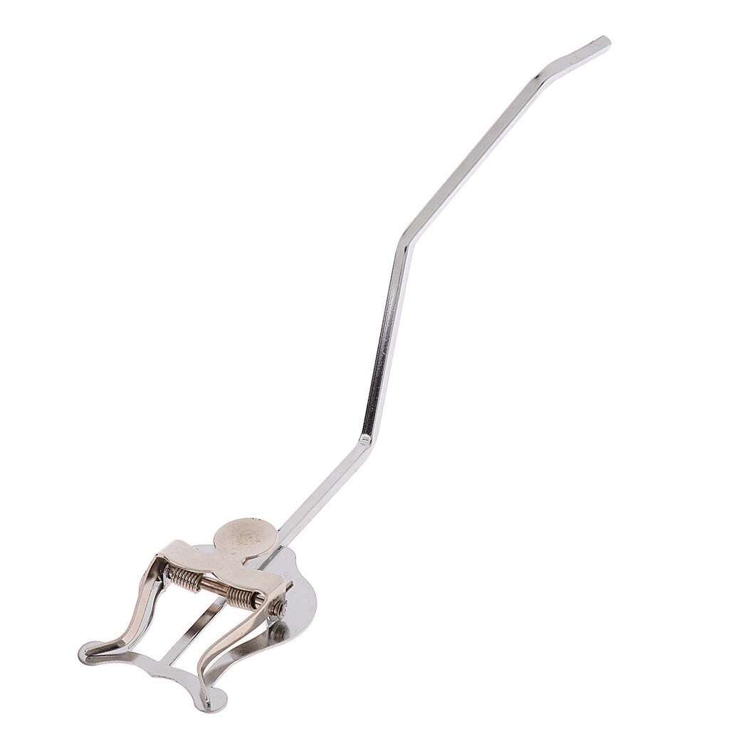 Saxophone Marching Clamp-on Lyre Sheet Music Clip Stand Instrument Holder, Silver