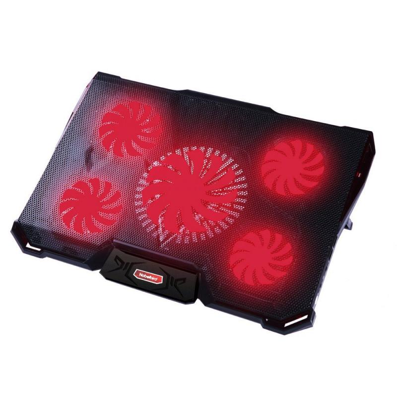 Laptop Cooler Cooling Pad Met 5 Stilte Led Licht Fans 2 Usb-poort Speed Verstelbare Notebook Houder Voor 12-15.6 Inch Laptop