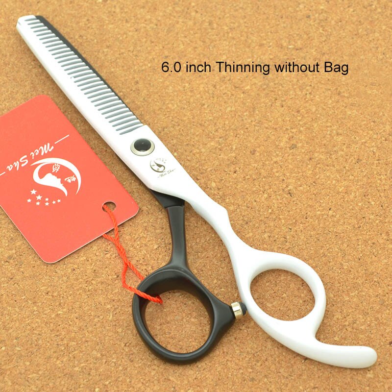 Ciseaux professionnels pour animaux de compagnie, 6.0 pouces, , pour toilettage de chien, coupe de poils d'animaux, ciseaux amincissants, accessoires pour chiens, A0076A: A0075A-05-60