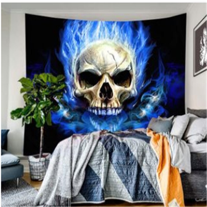 Tapestry Wall Hanging Bohemian Skull Lion Moon Dreamcatcher Decorative Tapestry Living Room Bedroom: 13