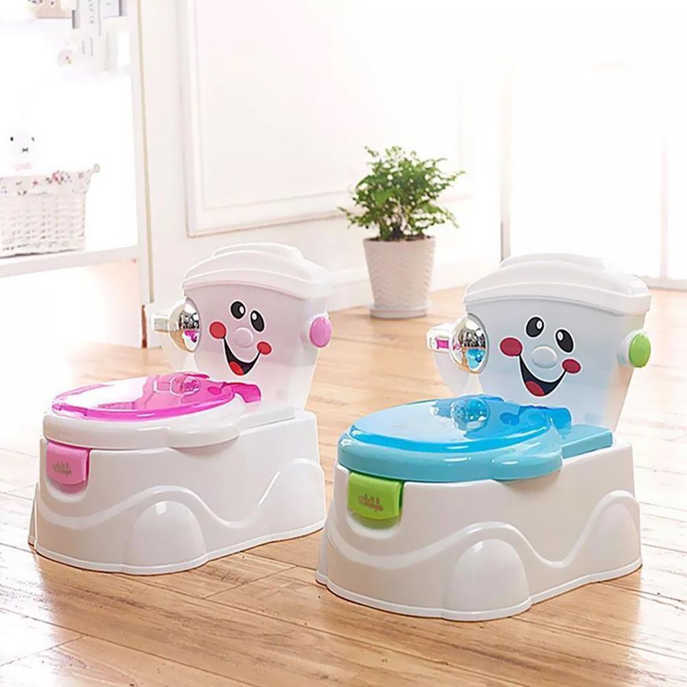 Kids Training Potty Chair Cute Baby Potty Multifunction Toilet Seat Girls Boy Pot for Household Babies Toilet Supply