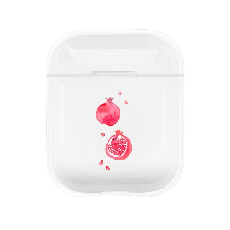 Fruit Transparent Cute Case For Apple airpods Case Cover Summer Peach Bluetooth Earphone Case For Airpods Headphone Hard Case: I200480