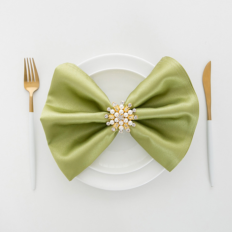 10Pcs Cloth Napkins 50CM*50CM Inches Polyester Table Napkins Restaurant Dinner Wedding Banquet Decor Supplies Party Decoration